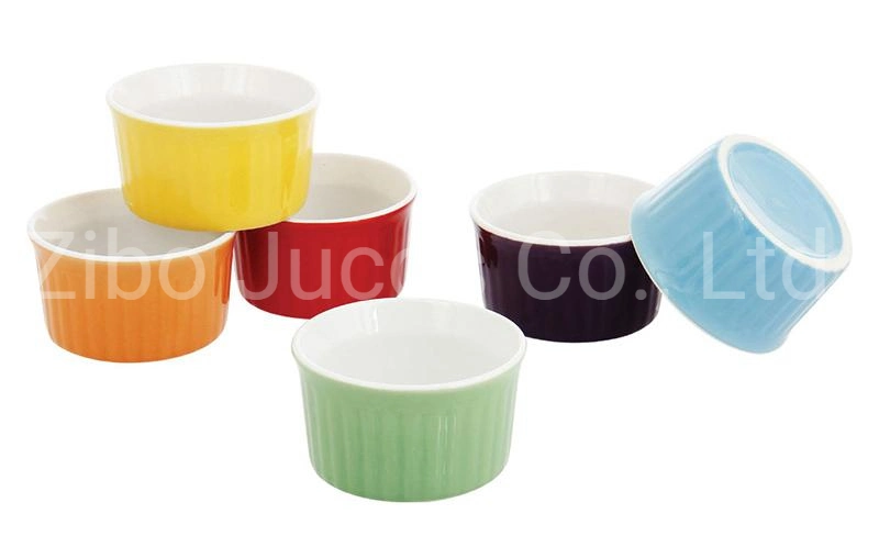 Ceramic Ramekin Bowl with Customized Size Shape Color Designs Logo Homeware Tableware Baking Bowl