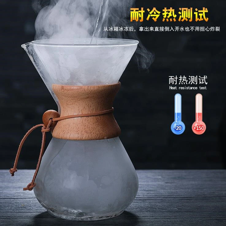 New Design Creative Borosilicate Glass Bottle Coffee Glassware Heat Resistant Coffee Mug