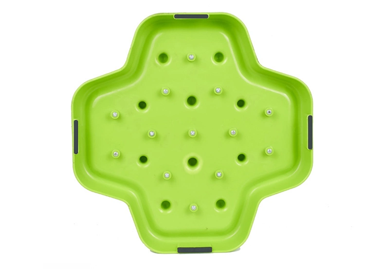 Puzzle Eco-Friendly Non Toxic Interactive Anti-Skid Slow Feeder Plastic Dog Pet Bowl for Large Medium Small Dogs